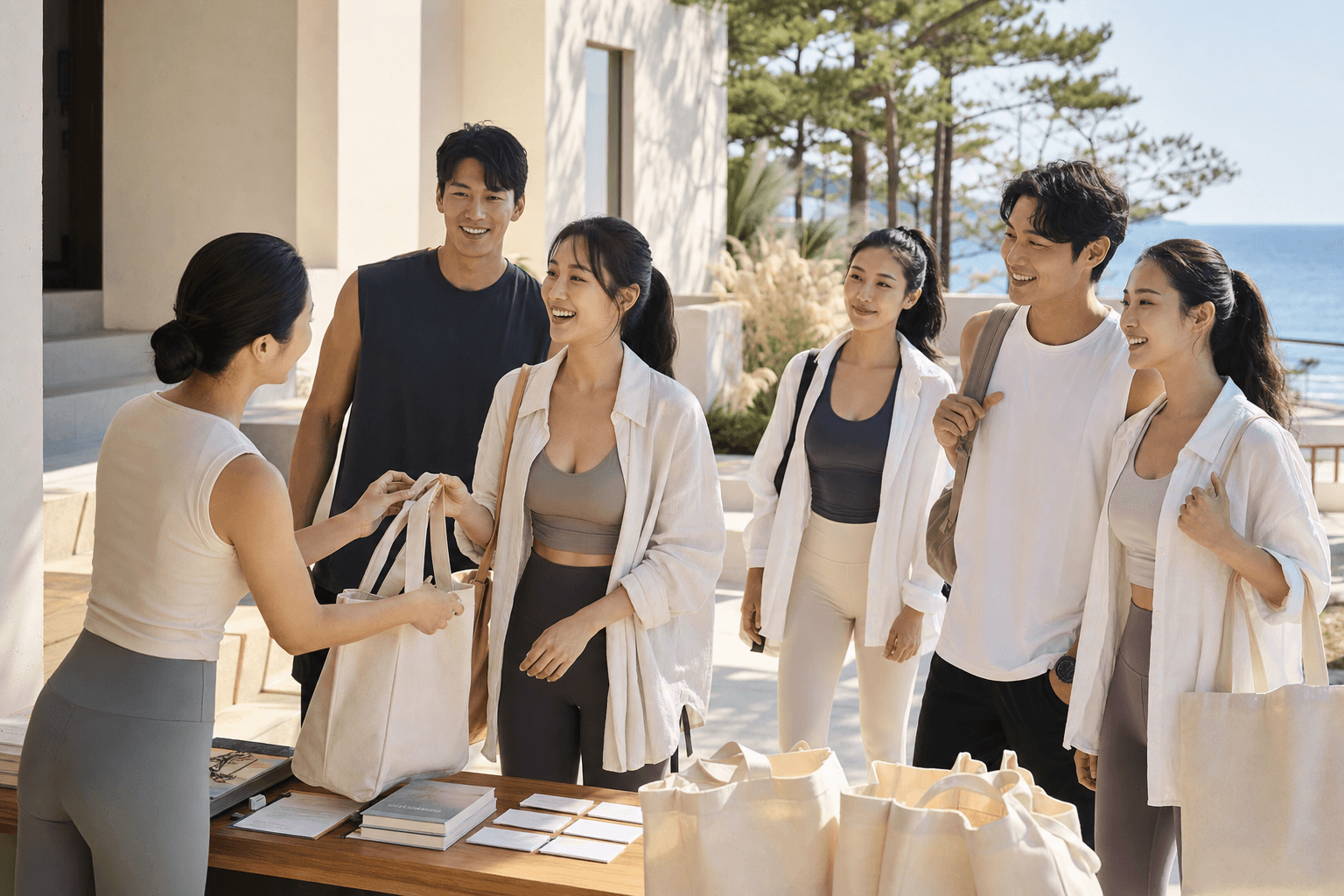 강원 동해시 해안 게스트하우스 코트야드에서 진행하는 웰니스 부트캠프 체크인